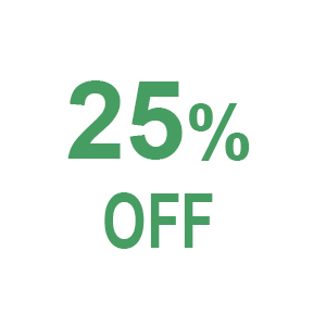 Get Up to 25% off Regular Priced Items